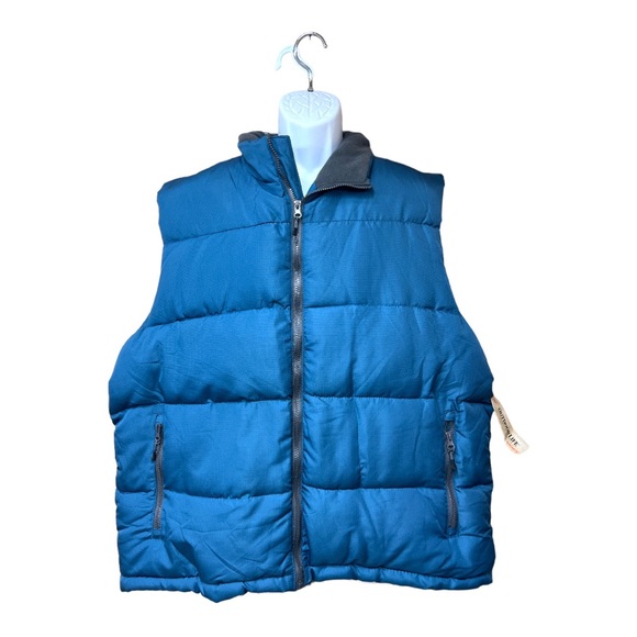Sz XL Majolica Blue Outdoor Life Men’s Puffer Vest NWT - Picture 3 of 7